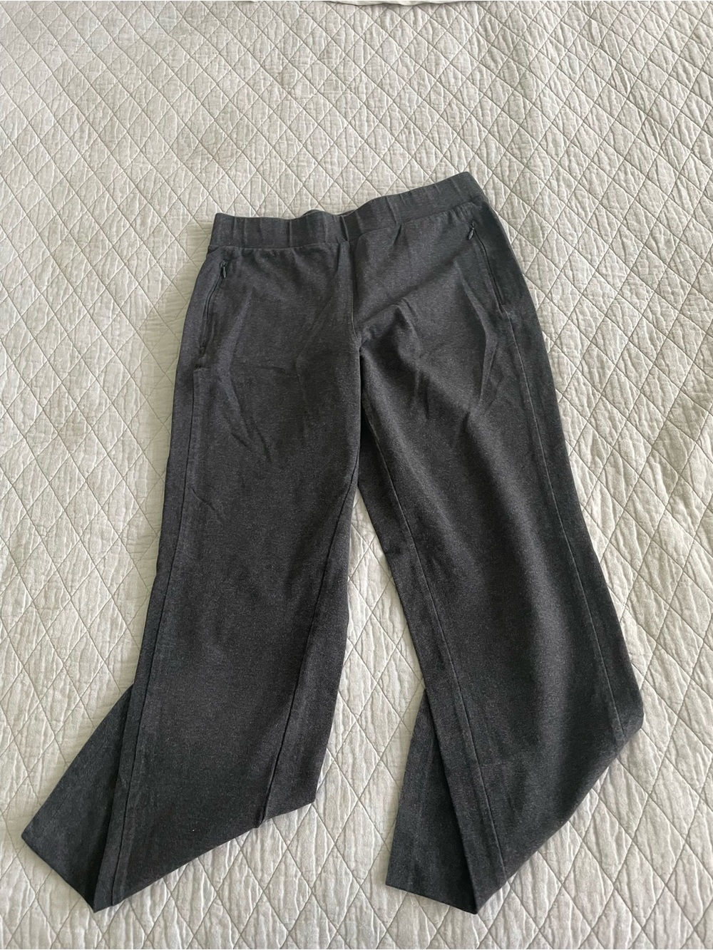 Talbots Dark Gray Wide-Leg Dress Pants